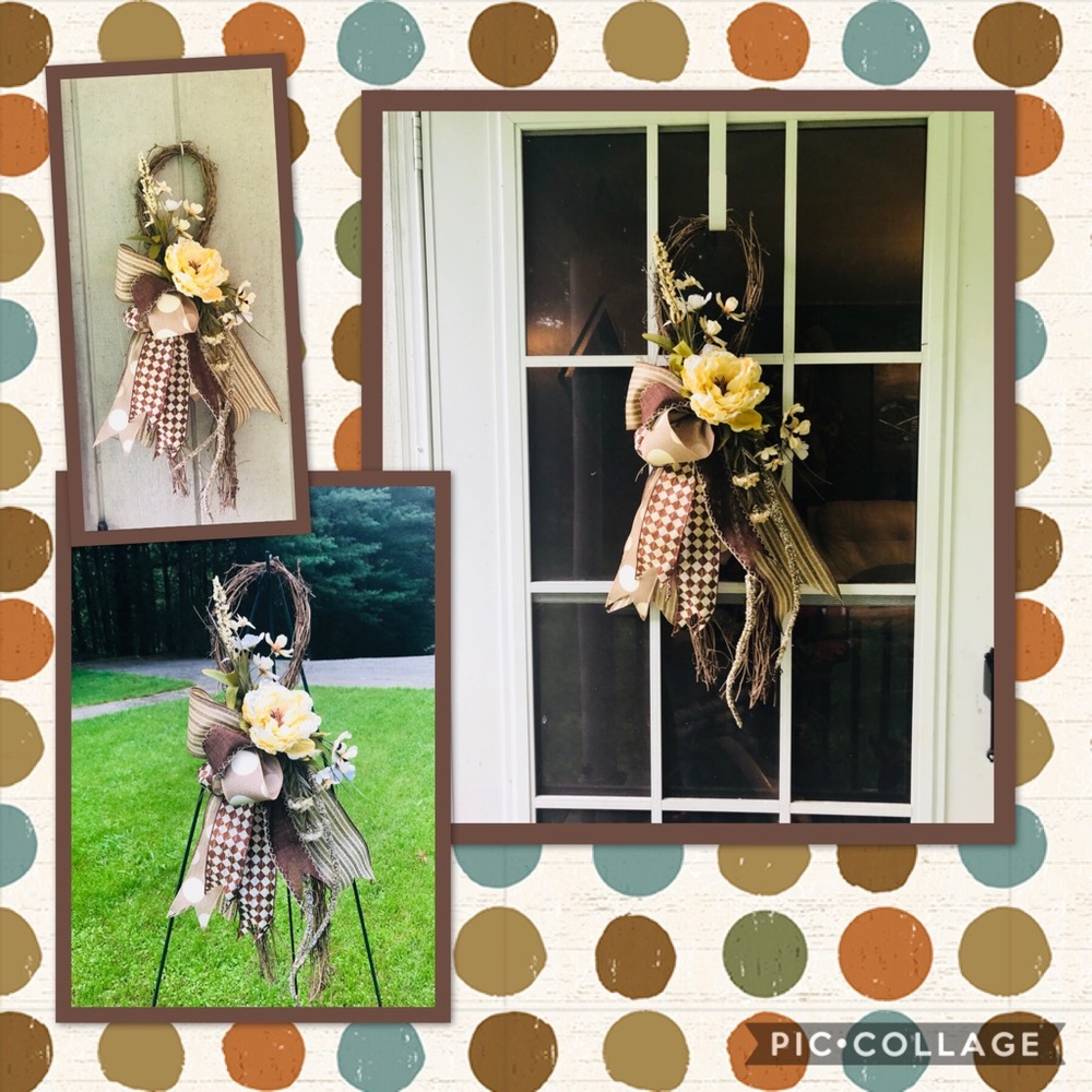 Fall Grapevine Wreath - Picture 1 of 4